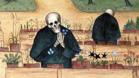 Im Garten des Todes, Gemälde von Hugo Simberg, 1896